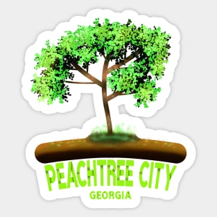 Peachtree City Georgia Sticker